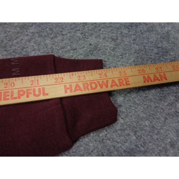 Young LA Sweatshirt Mens S Burgundy Pullover Fleece Streetwear Crewneck - Picture 9 of 10